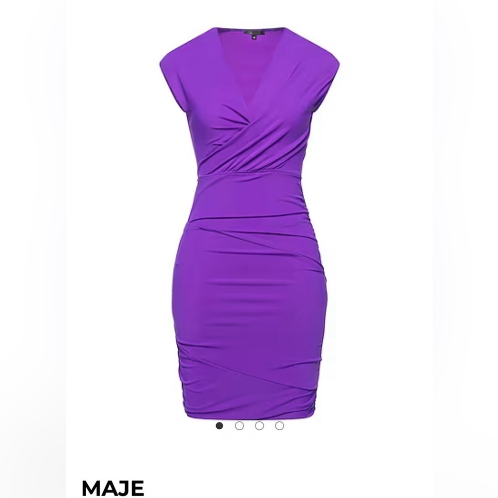 Maje Vibrant Purple Mini Dress
